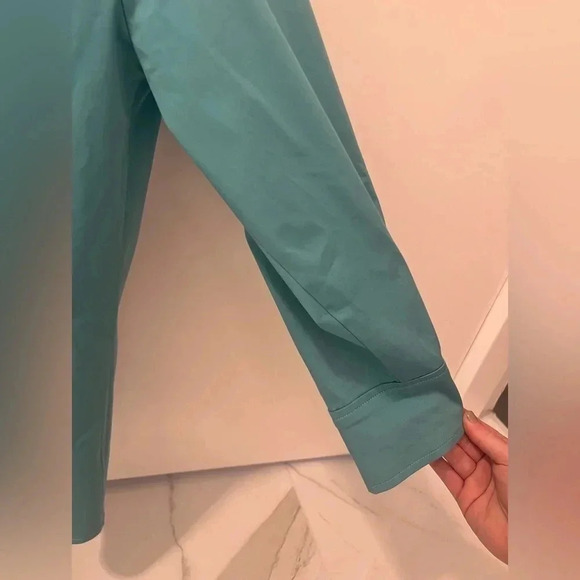 Alexis Brooks Long Puff-sleeved shirt in Cerulean- Size M; New with Tags - Picture 8 of 13